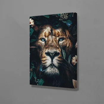 

Lion jungle Canvas Wall Art Decoration poster prints for living room Home bedroom decor Painting