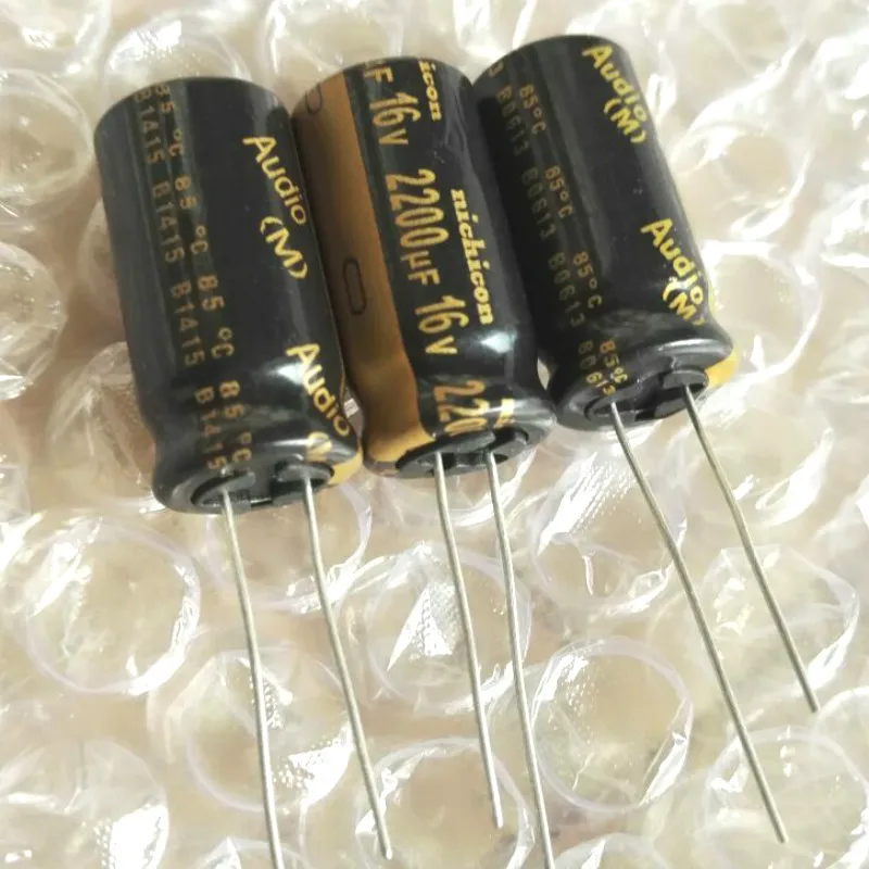 5pcs//50pcs 2200uF 10V 2200uf Nichicon KT 13x20mm 10V2200uF HiFi Audio Capacitor