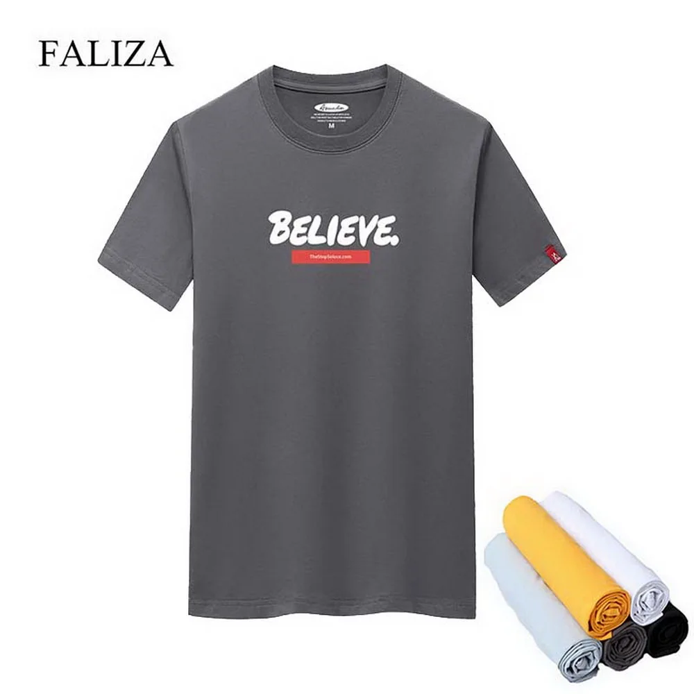 Мужская футболка из 100% хлопка с принтом Повседневная коротким рукавом 3 шт. в