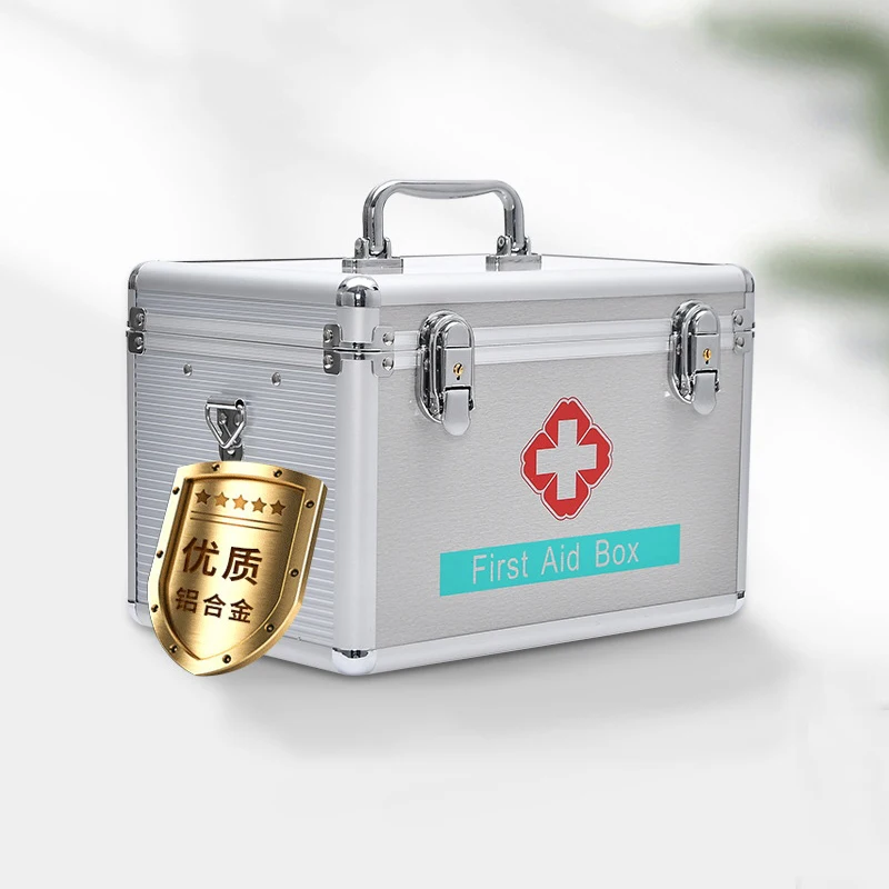 12 inch Aluminium Alloy First-aid kit Household Durable Storage Box Portable Special-purpose Medical for School Home | Безопасность и