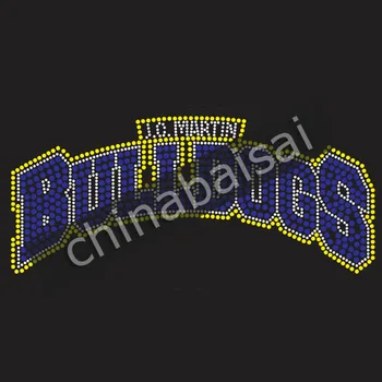 

The letters "BULLDOGS" Rhinestone Transfer Motif Designs