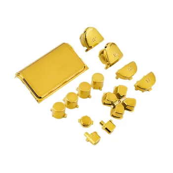 

2017 Newest Full Chrome Button Replacement Mod Game Kit for Playstation 4 PS4 Controller 5 Colors Optional