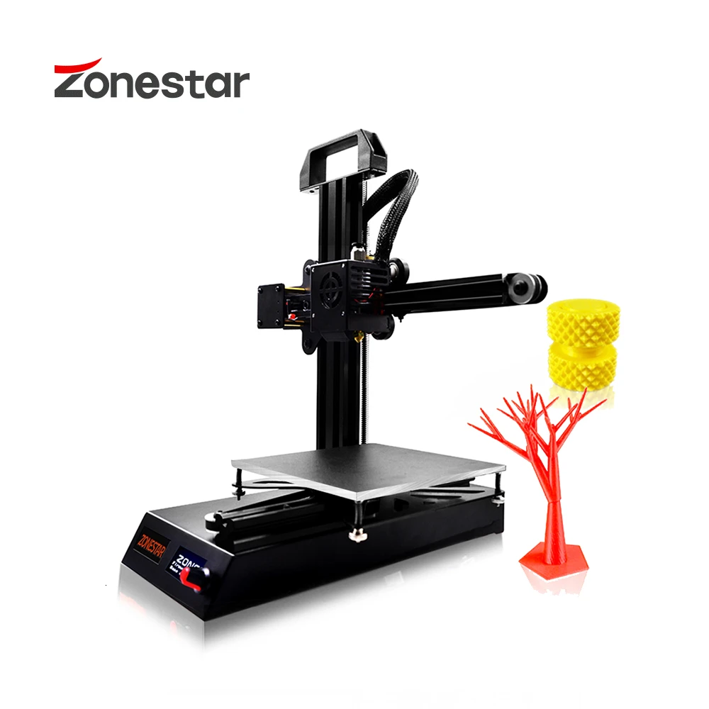 ZONESTAR студенческий мини 3D принтер 1 75 мм 0 4 сопло нити DIY Набор полностью