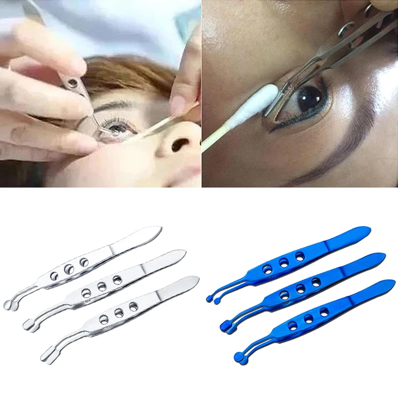 

Ophthalmic Tweezers Meibomian Glands Massage Eye Apparatus Eyelid Turn Clip Tool Eye Care Stainless Steel Surgery Tool