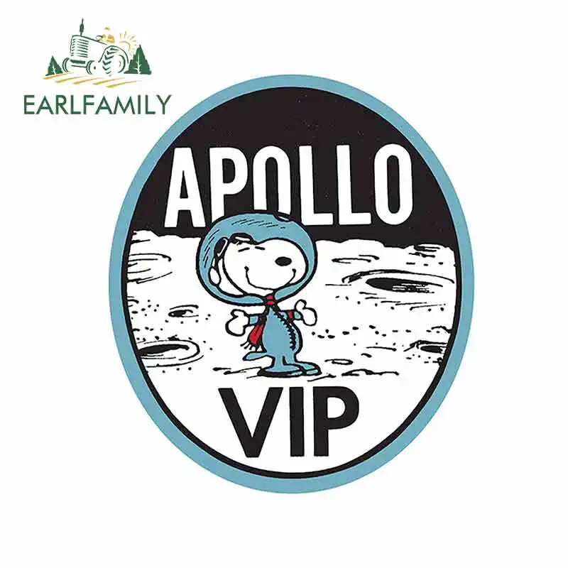 EARLFAMILY 13 см x 11 4 для Snoopy Apollo Vip устойчивые к царапинам виниловые наклейки на машину