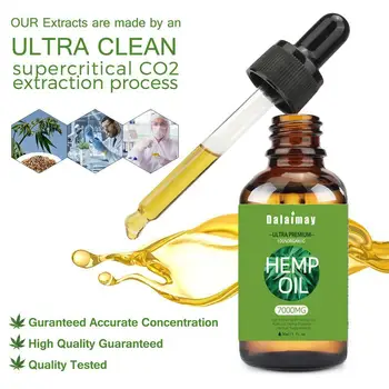

Natural Herbal Hemp Essential Oil 30ML For Initial Panic Improving Quality Mind Body Relax And Sleep Anti-anxiety T4R2