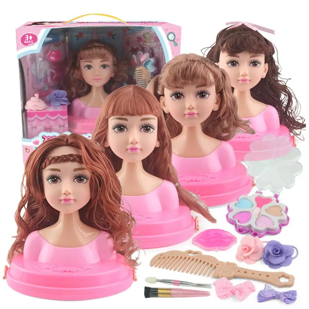 Куклы Барби девочка игрушка половина тела может макияж парикмахерские Барби принцесса детские подарки коробка набор аксессуары для Барби
