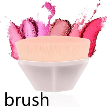 

1pcs Hexagonal Single Diamond Makeup Brush Black High Density Seamless Foundation Brush BB Cream Makeup Brush Loose Powder