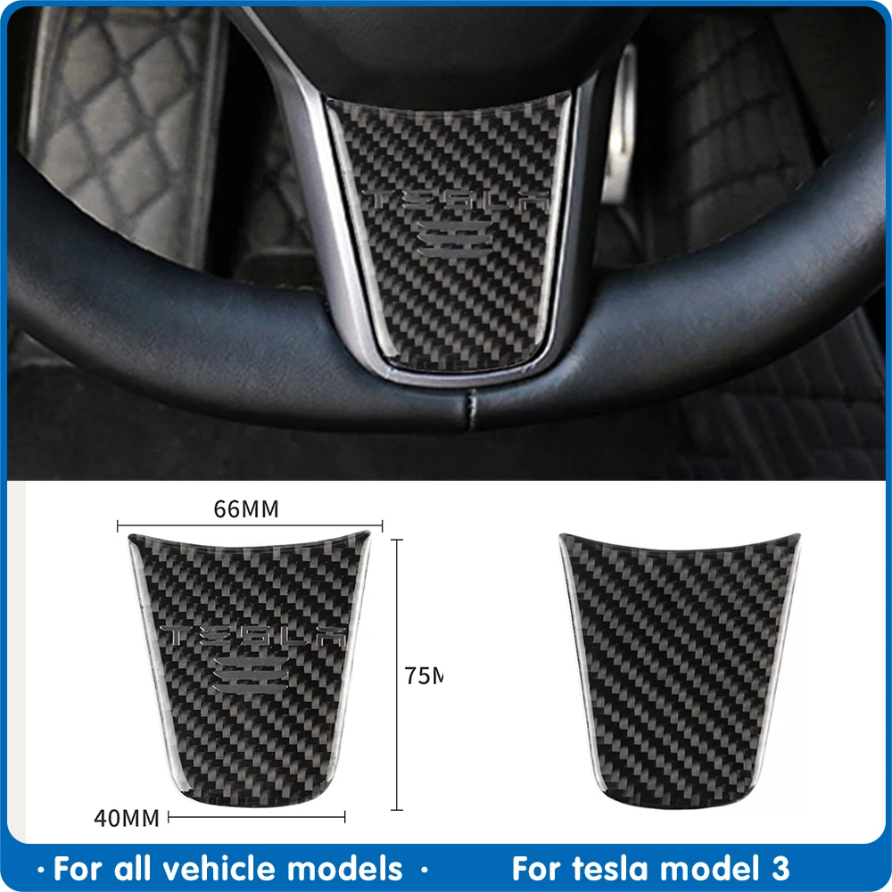 Декоративная Обложка на руль автомобиля для тюнинга Tesla Model 3|Наклейки салона