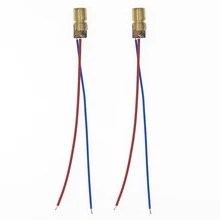 10 шт. 5 в 650 нм 5 мВт Регулируемый точечный модуль лазерного диода красный прицел Медная головка мини лазерная указка