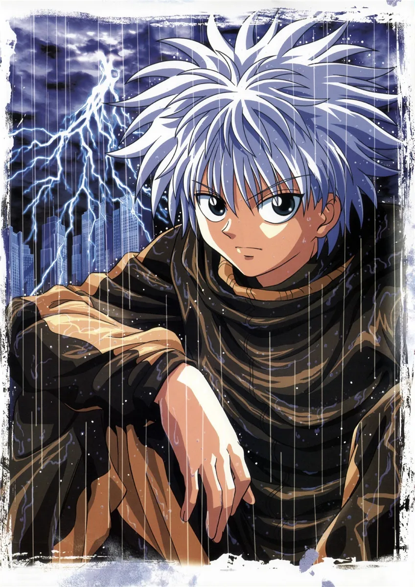 SHIYAO Hunter X Hunter Poster Popular Classic Japanese Anime Home Decor  Retro Poster Prints Silk Wall Art Home Room Decor(S) 