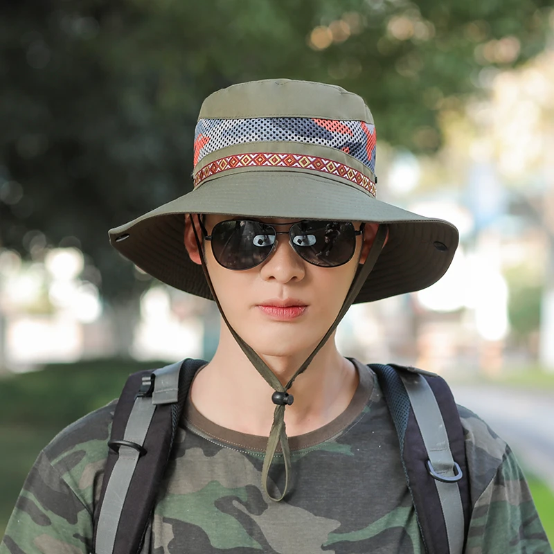 Panama Mountaineering Bucket Hat Outdoor Sun Protection Hats For Men  Fashion Summer Hats Visor Fisherman's Sun Ha