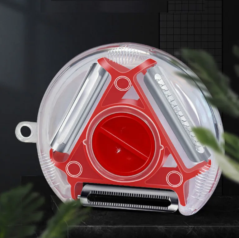 Three In One Stainless Steel Peeler Multifunction Portable Slicer