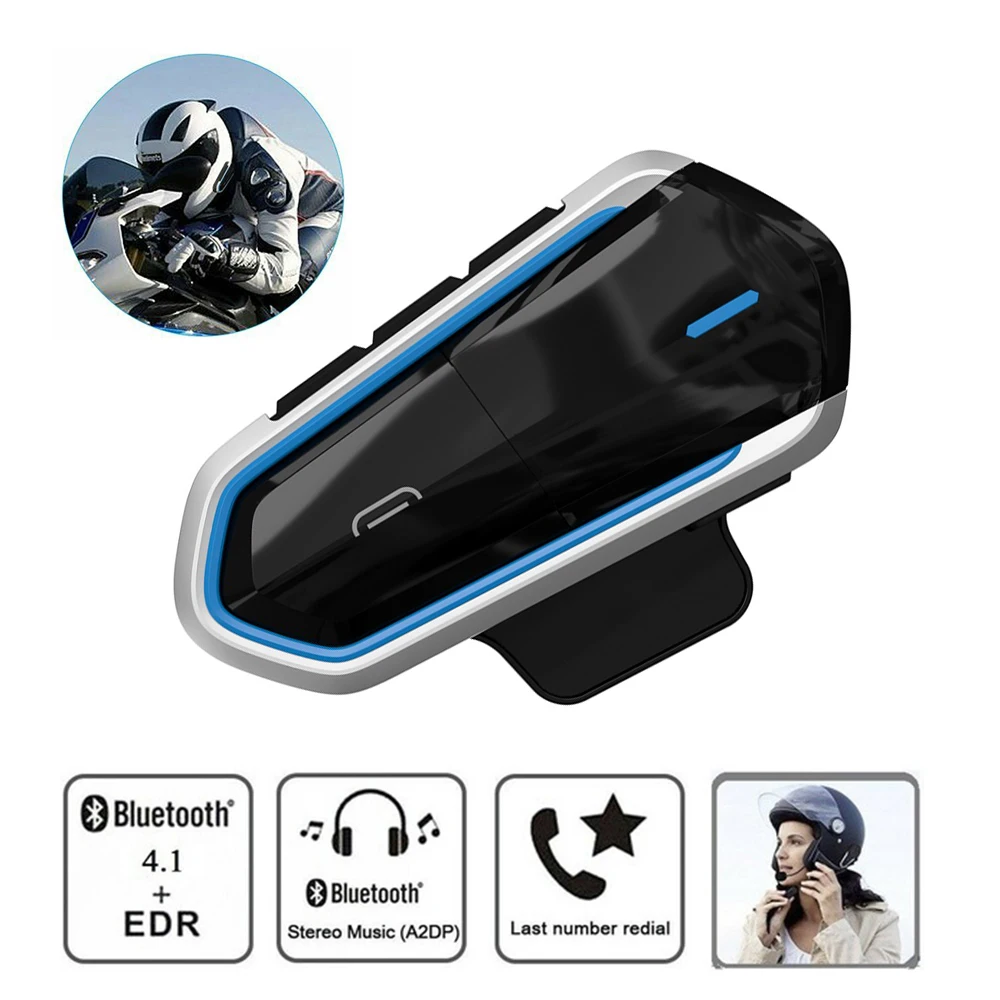 New QTB35 Motorcycle Helmet Bluetooth Headset Waterproof Wireless