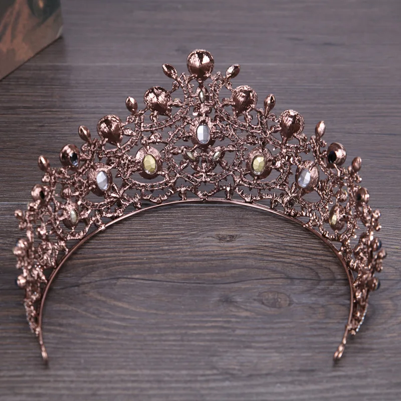 

Mission Ming Crown Europe And America Hot Sales Baroque Crown Hot Sales-Headdress Crown Bride Accessories Batch