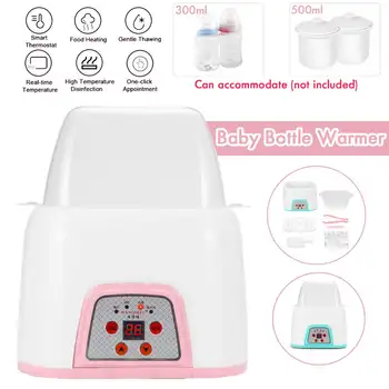 

Baby Bottle Warmer, Bottle Steam Sterilizer 5-In-1 Smart thermostat Double Bottle Baby Food Heater for Breast Milk or formula