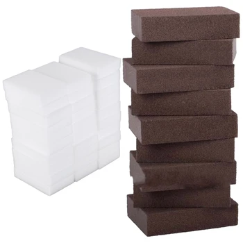

40 Pcs Cleaning Sponge Eraser for Cleaning Homeware Kitchen, 30 Pcs White & 10 Pcs Dark Brown
