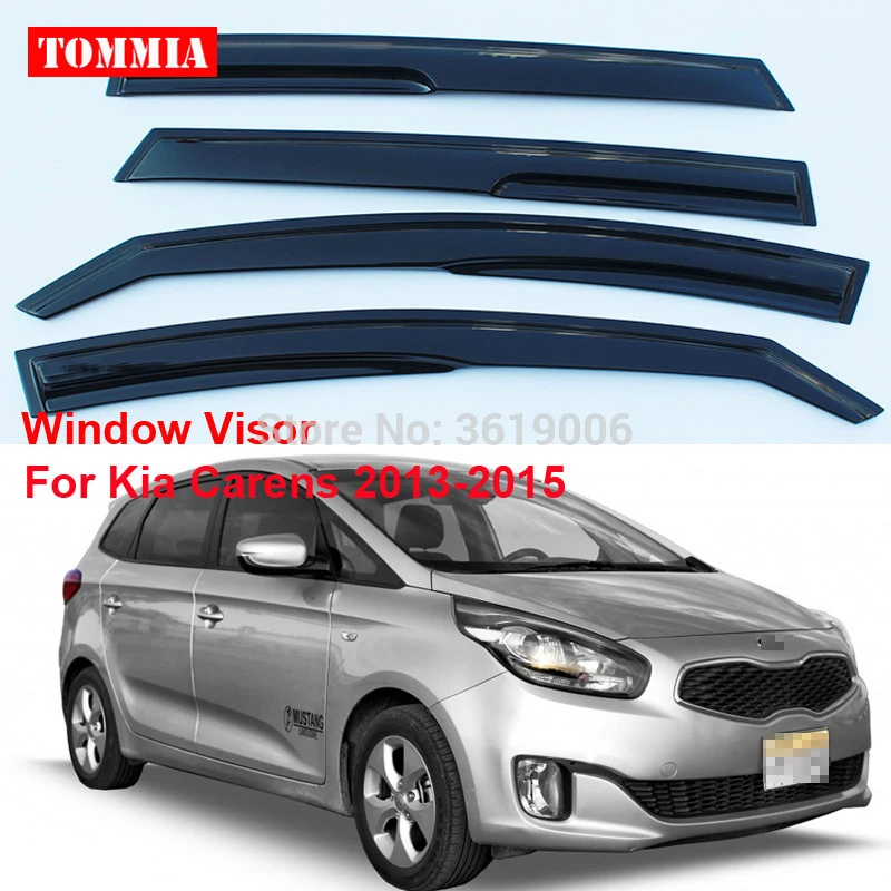 tommia For Kia Carens 2013-2015 4pcs Window Visor Shade Vent Wind Rain Deflector Guards Cover | Автомобили и мотоциклы