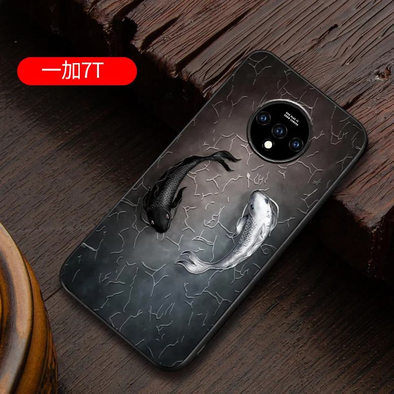 8 ONEPLUS7T тисненый винтажный Восточно-Азиатский китайский чехол в японском стиле для ONEPLUS 7T Снежная гора декрета чехол для крана - Цвет: 8