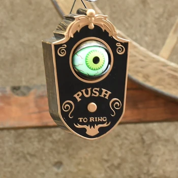

Halloween One-Eyed Doorbell Decoration Ghost'S Day Glowing Hanging Piece Whole Door Hanging Plastic Doorbell Eyeball