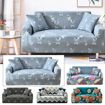 

Spandex Modern Sofa Cover Elastic Floral Polyester 1/2/3/4 Seater Couch Sofa Slipcover Protector for Living Room Furniture