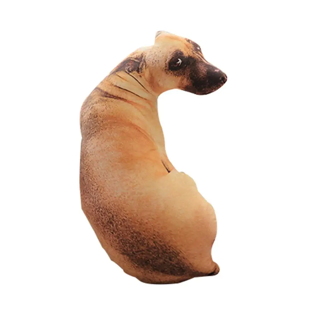 3D милая имитация собаки плюшевая игрушка 50 см плюшевая собака плюшевая подушка мультфильм Подушка Детская кукла домашний Декор подарок - Цвет: 4