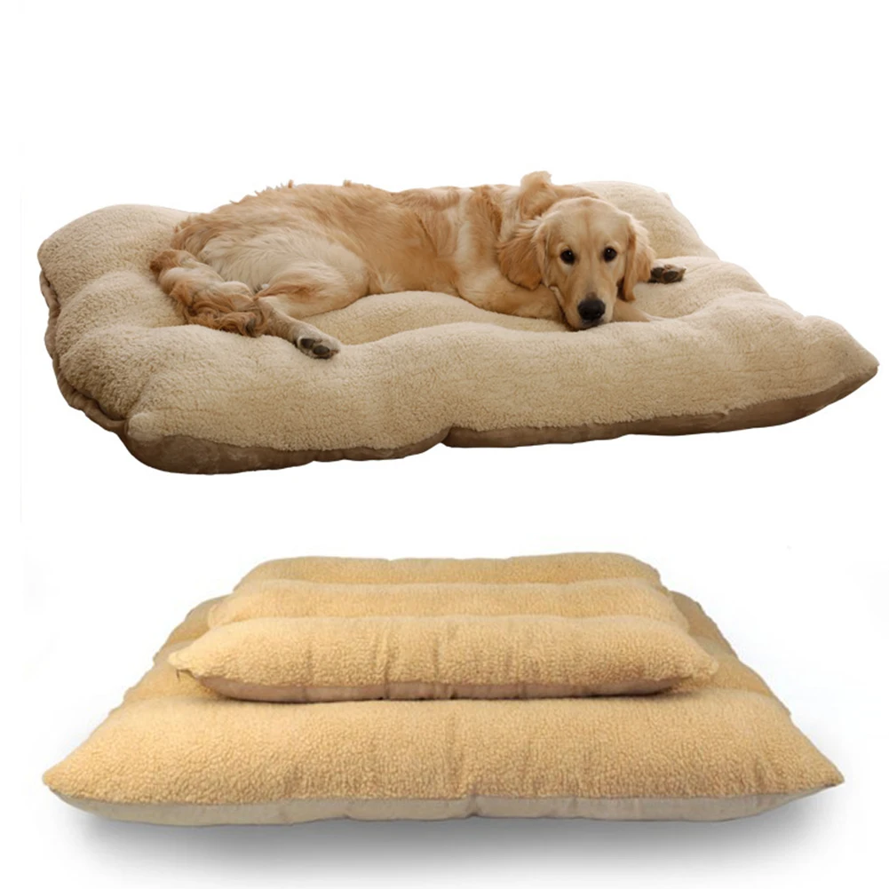 Dogs Kennel Plush Dog Mattress Puppy Cat Sleeping Pad Winter Warm Pet Bed Mat Thicken Fleece Large Dogs Cushion Blanket Dogs Kennel Plush Dog Mattress Puppy Cat Sleeping Pad Winter Warm Pet Bed Mat Thicken Fleece Large Dogs Cushion Blanket