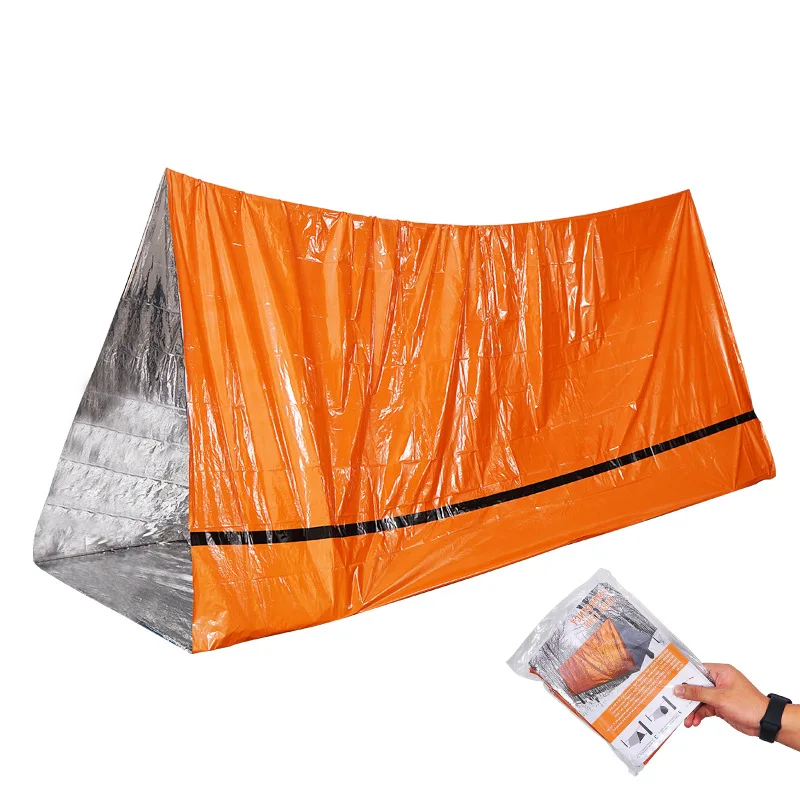 Cold-proof Waterproof Camping Shelter Sleeping Bag Blanket Emergency Tent 