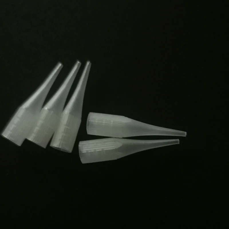 200Pcs 1RL Permanent Makeup Needle Tip Eyebrow Tattoo Needle Caps Nozzle For Sunshine & Giant sun G-8650 G-9740 Tattoo Machine