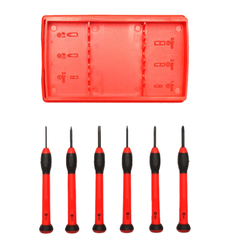 

6Pcs/Set Screwdriver Set Mini Screwdrivers Phillips Slotted Bolt Driver Magnetic Screw Driver Precision Screwdriver Kits