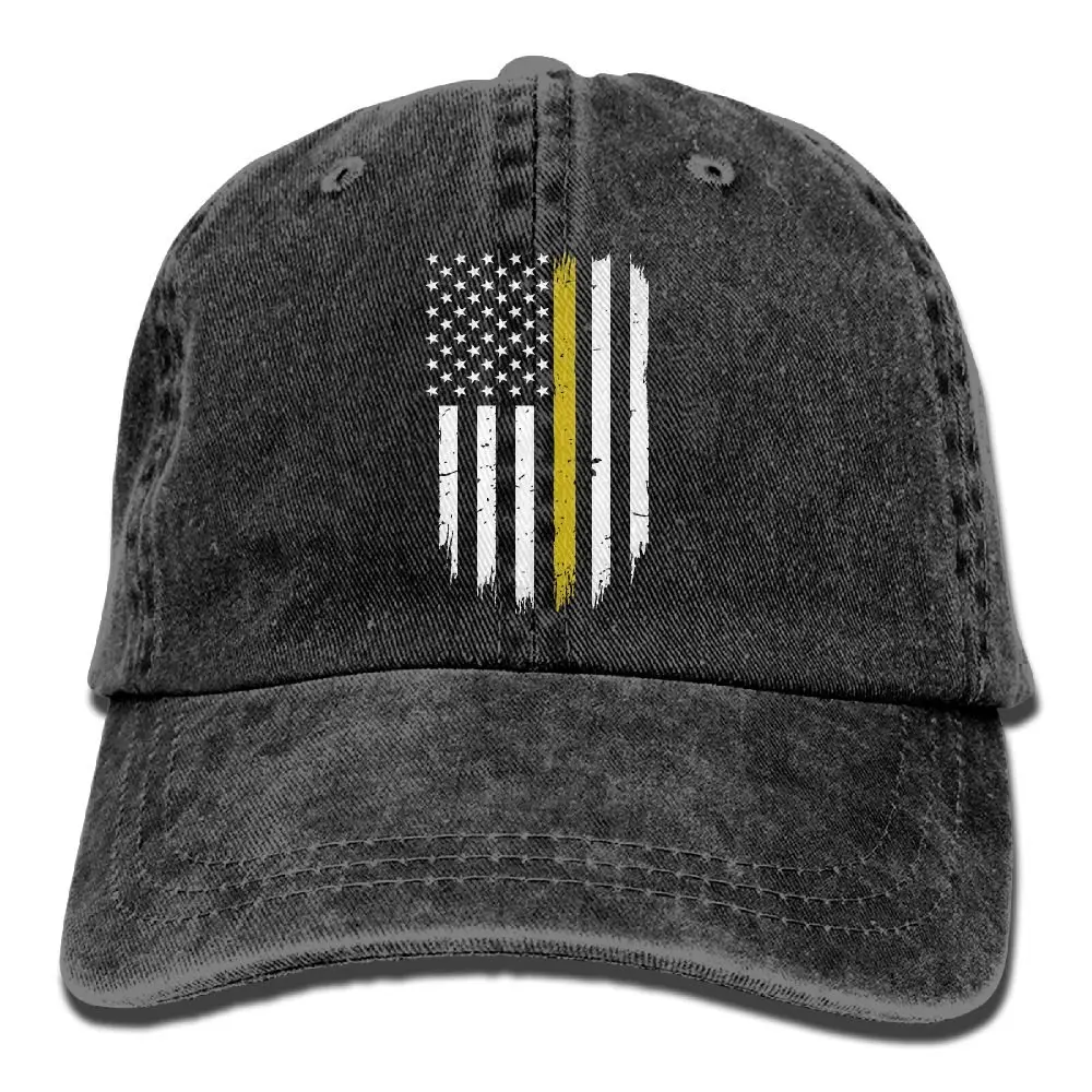 911 Dispatcher, тонкая бейсбольная Кепка унисекс с золотым флагом, хлопковая джинсовая Регулируемая Кепка в стиле хип-хоп для мужчин и женщин
