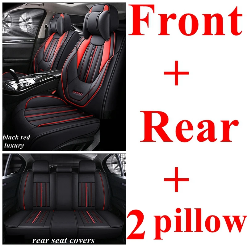 black/red full set CAR SEAT COVERS fit Volkswagen Passat B6 