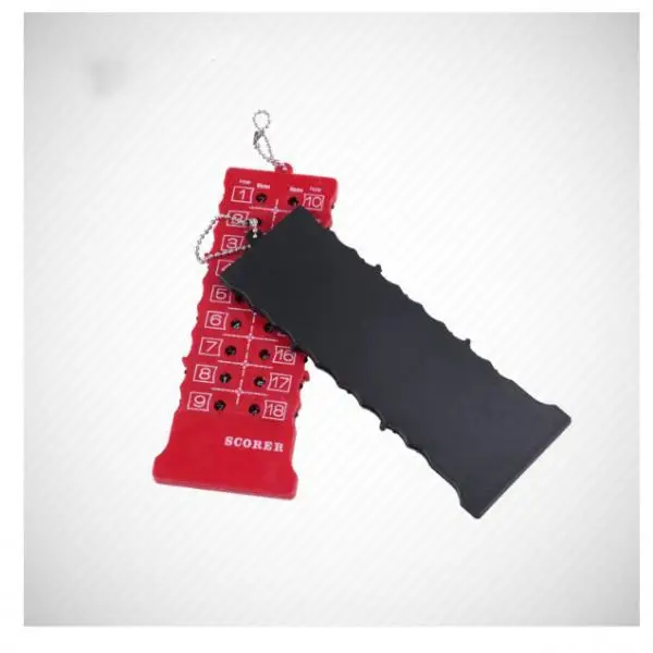Plastic Golf Scorer Rectangle Bag Tag Keyring Stroke Counter for Golfer Gift