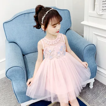 

Summer 2020 new girls princess dress for Kids Party Clothing elegant girls lace Flowers costume Children clothes2 5 6 8 9 10Year