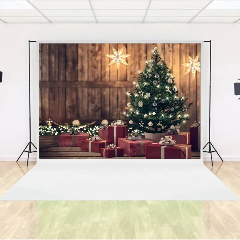 Виниловые водонепроницаемые Рождественские фоны тканевые фотостудии Вечерние Декорации для дома