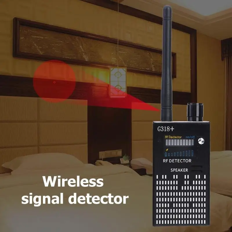 Bug Wiretap hidden camera detector mini camera spy camera GPS tracker GSM card RF sound signal spy devices finder dedektor