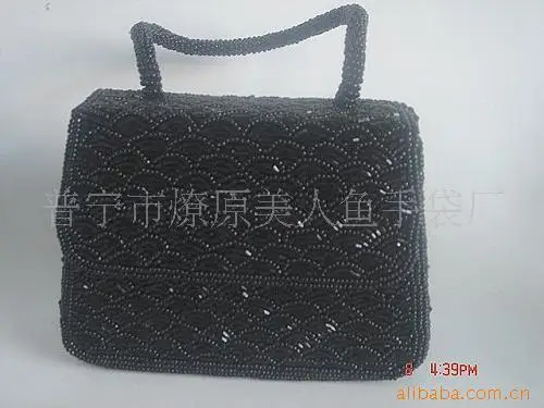 

Industrial Entirely Handmade String Beaded Bag Bride Evening Bag Beaded Bag Retro Evening Bag Cheongsam Formal Dress Lady Bag