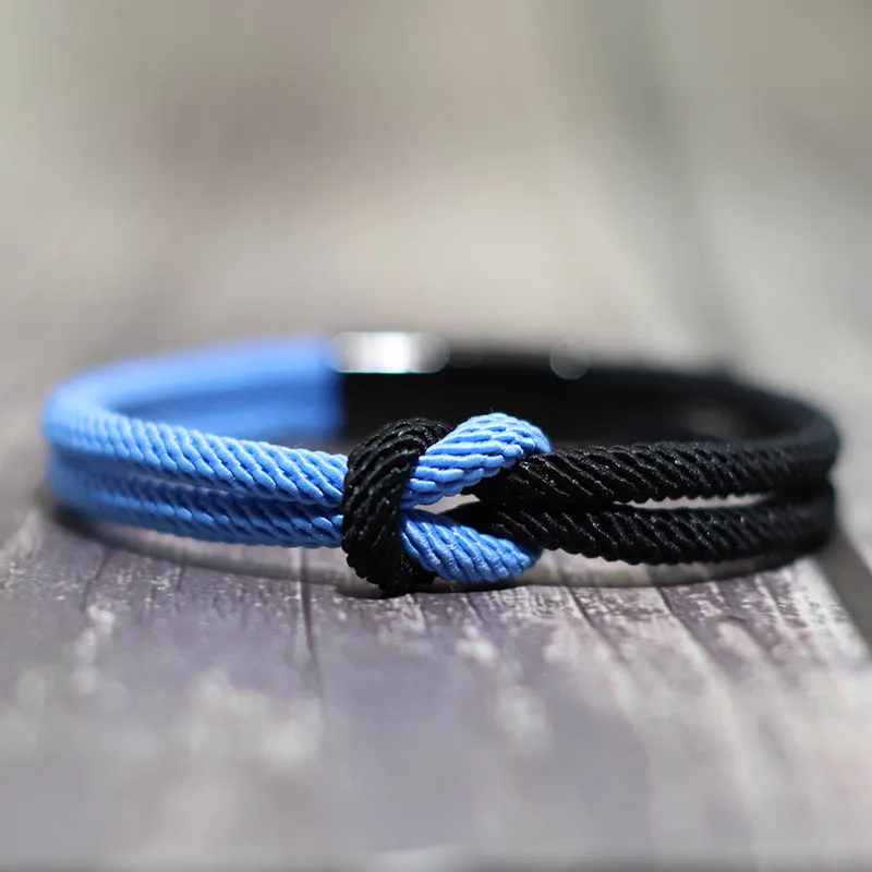Mode Männer Armband 100% Edelstahl Braclet Homme 4mm Rot Seil Überleben Braslet Doppel Schicht Yoga Brazalete Geschenk Für ihn – Detail 13