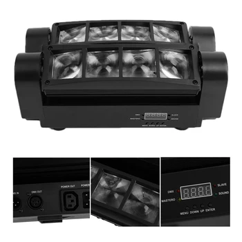 

Mini LED Spider Light 45W Energy Saving Moving Head Light Mini LED Spider Light RGBW Light 100-240V/50-60HZ