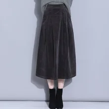 ^^Best Offers Corduroy Skirt Female Autumn Winter 2019 New Long A Line Skirt High Waist Pleated Skirt Japanese Style Loose Casual Skirts ^^Best Offers Corduroy Skirt Female Autumn Winter 2019 New Long A Line Skirt High Waist Pleated Skirt Japanese Style Loose Casual Skirts