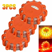 

3pcs/set IP44 LED Road Flare LED Safety Rescue Light Flashlight Magnetic Flashing Warning Lights Car Roadside Emergency Flares