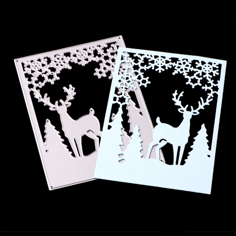 Merry Christmas Deer Tree металлические режущие штампы новые для изготовления открыток Скрапбукинг штампы для тиснения трафаретов ремесленные штампы
