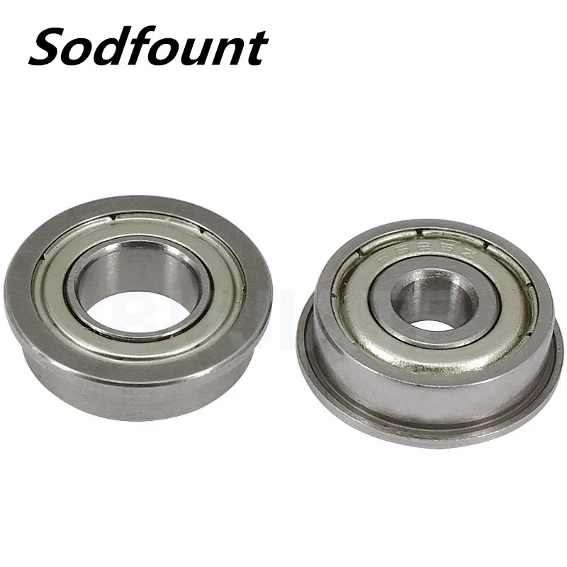 

10pcs Inch miniature flange bearing FR6-2Z with ribs FR6ZZ size 9.525*22.225*7.142mm