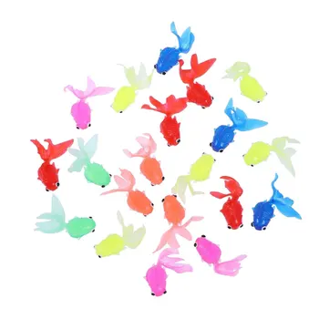 

30pcs Simulation Goldfish Models Lifelike Aquarium Ornaments Fish Tank Adornments Educational Props Mixed Color