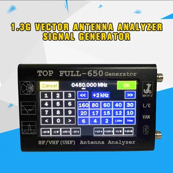 

PINTUDY 4.3 inch 1.3GHz ANT SWR Vector Antenna Analyzer Signal Generator HF/VHF/UHF ANT SWR Impedance Meter Network Analyzers