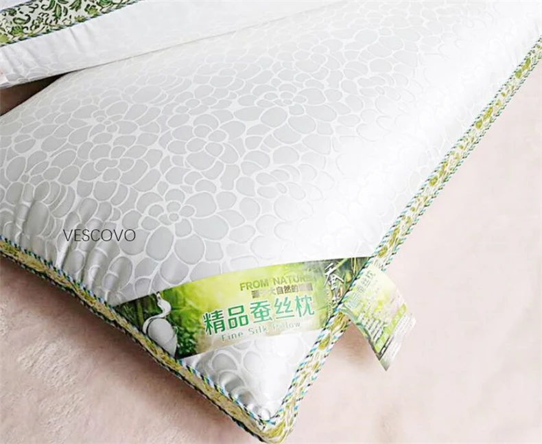 Весково Шелковая подушка «Mulberry» спальный Ортопедическая подушка подушки для кровати 48*72