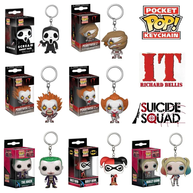 Funko POP брелок Стивен Кинг Это отряд самоубийц игрушки Pennywise крик Арли винил