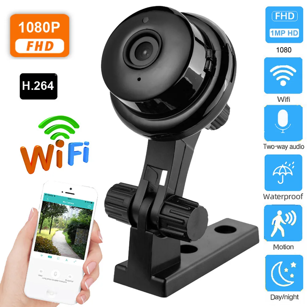 Беспроводная HD ip-камера 1080P двусторонняя аудиосвязь монитор ночного видения