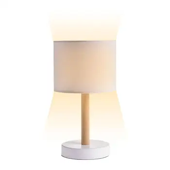 

Creative European Fashion Bedroom Study Bedroom Bedside Linen Lamp Shade Table Lamp Durable Warm Light With Japanese Style Stand