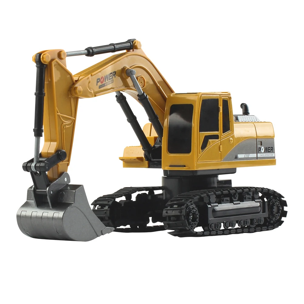

Crawler Kids Gift Mini Light Music Digger 6 Channel 1:24 RC Excavator Truck Simulated Multifunctional Remote Control Toy
